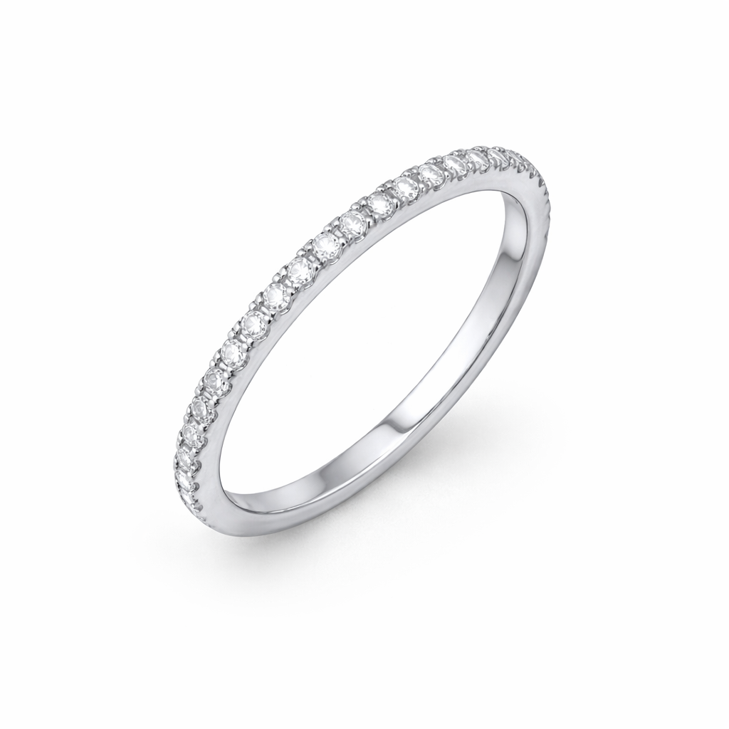Petite Pavé Diamond Band