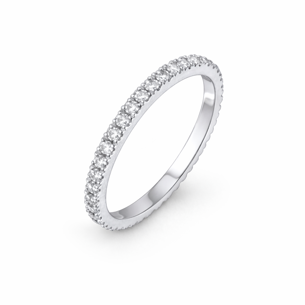 Boreal Diamond Pave Eternity Band