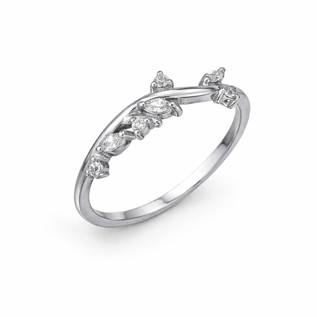 Frost Fern Wedding Band