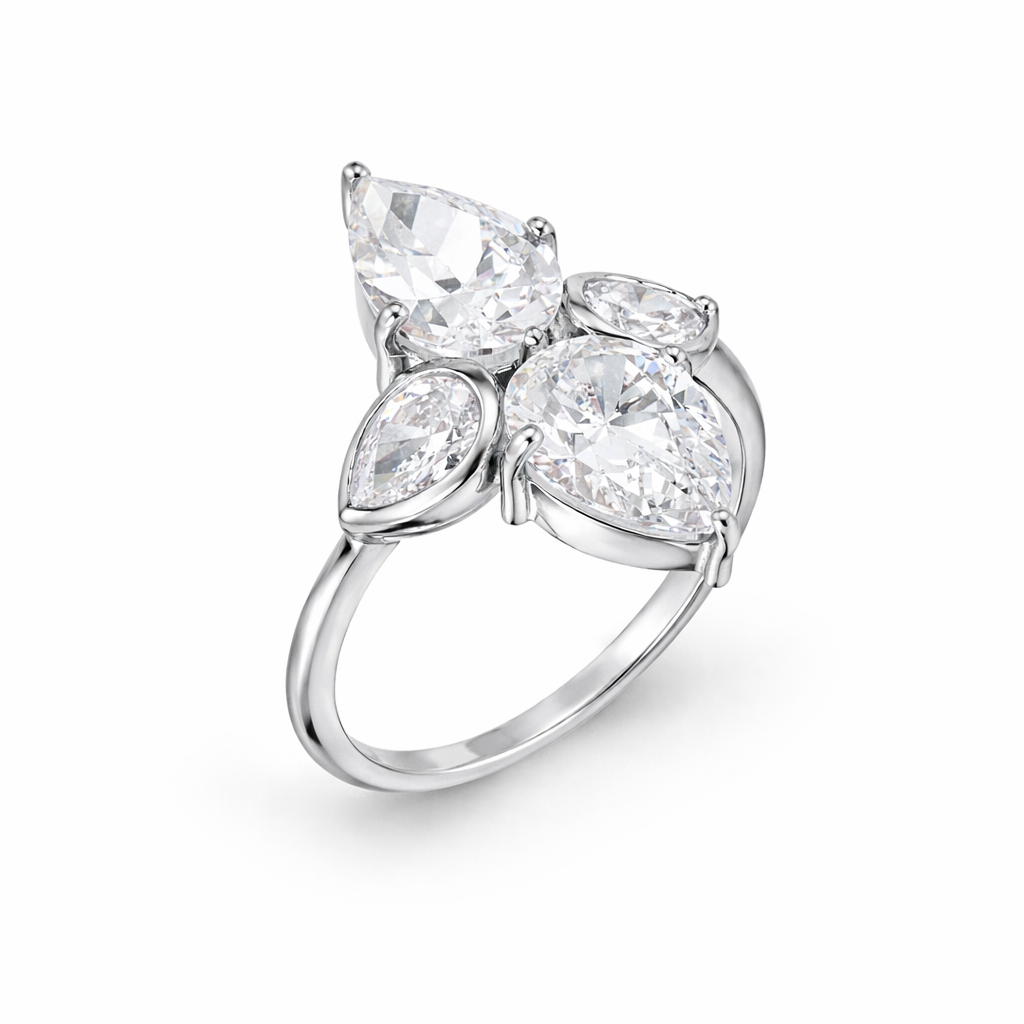 Creme Engagement Ring