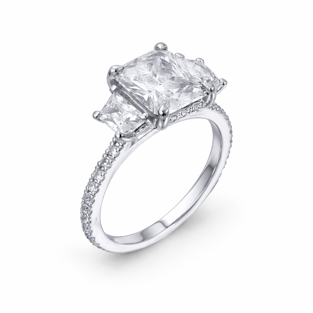 Strata Radiant Engagement Ring