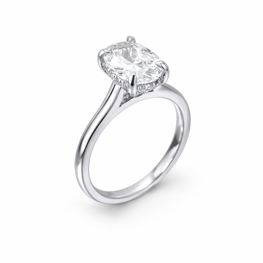 Portia 2 carat Oval Engagement Ring