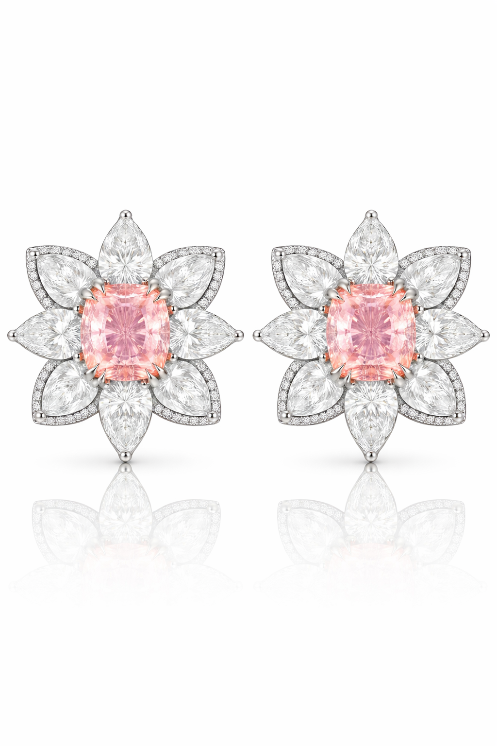 Radiant Bloom Earrings - Fancy Pink