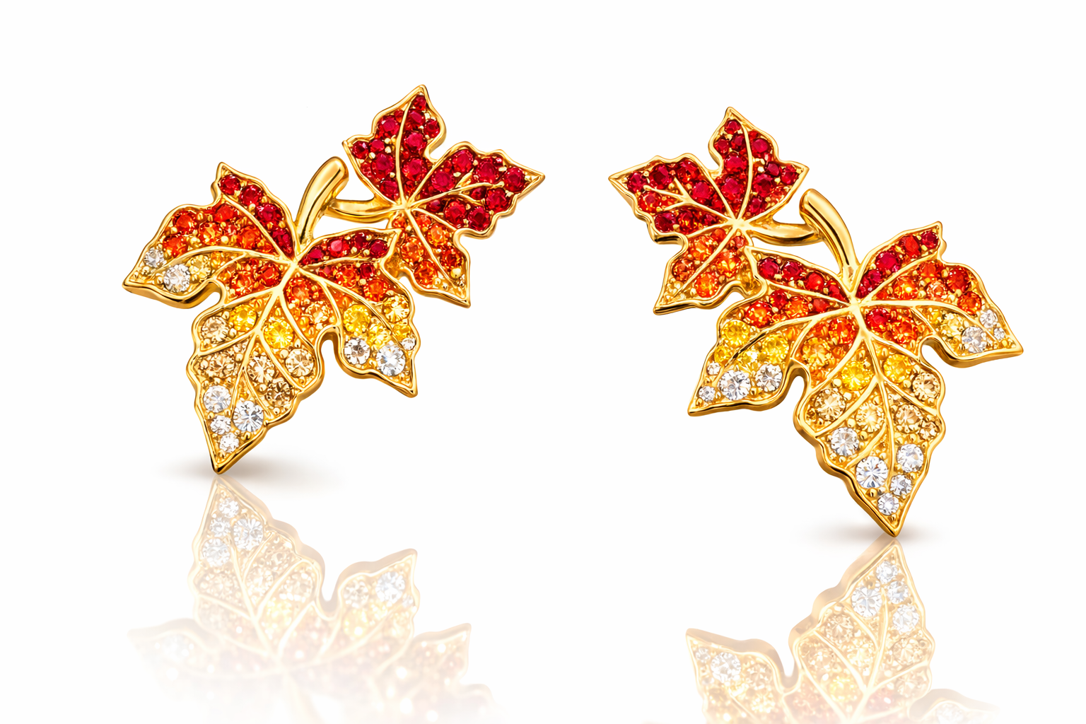 Golden Ivy Studs Large
