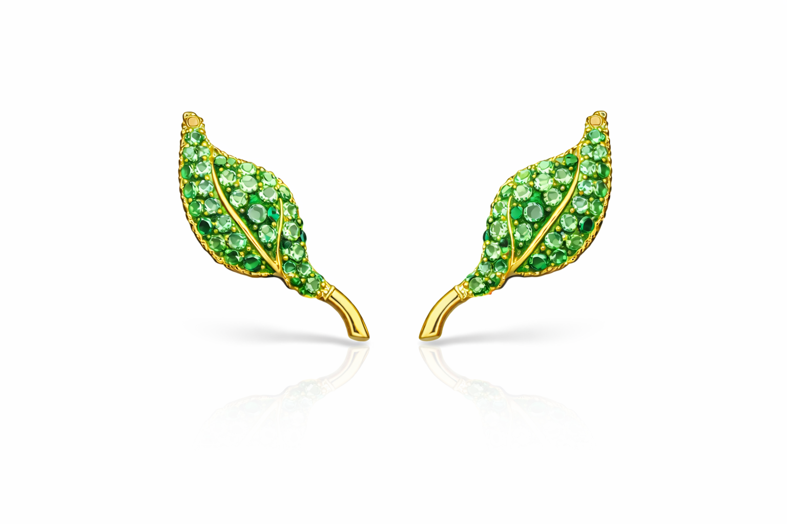 Liana Studs Green Sapphire