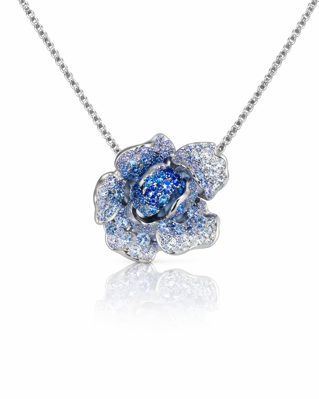 Wild Rose Necklace - Bleu Éclat