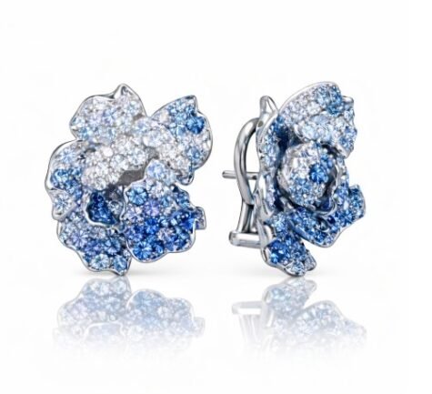 Wild Rose Earrings Bleu Eclat