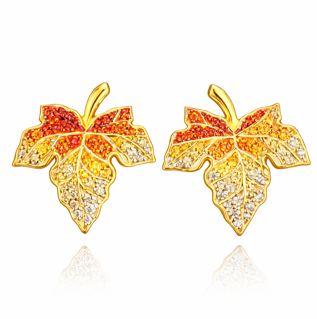 Golden Ivy Studs